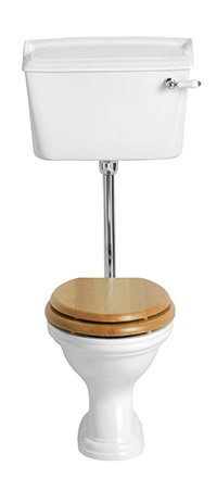 Heritage Bathrooms Dorchester Low Level WC and Cistern