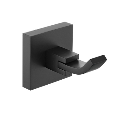 Heritage Bathrooms Oakham Robe Hook in Black