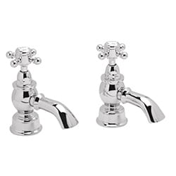 Heritage Highbrook Chrome effect Deck Pillar Tap