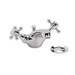 Heritage Highbrook Standard Gloss Chrome effect Manual Basin Mixer Tap
