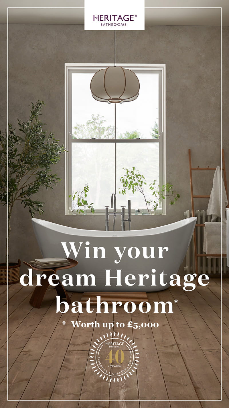 Win your dream Heritage Bathroom worth up to £5000