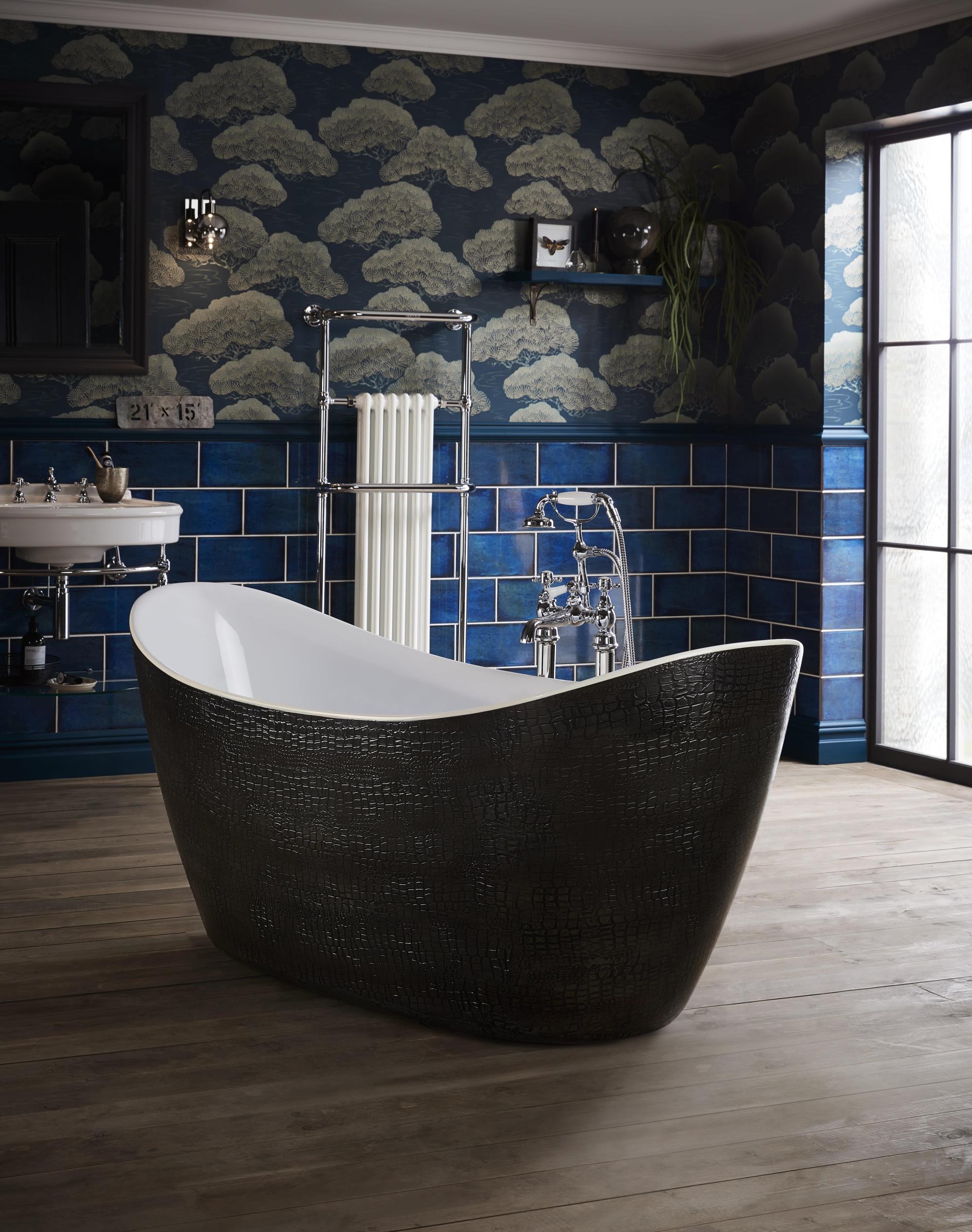 Alderley Leather Effect Freestanding Acrylic Bath