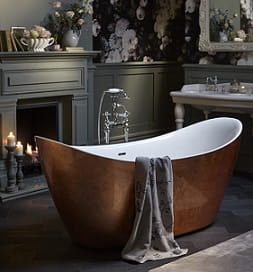 Hylton Freestanding Acrylic Bath in Copper