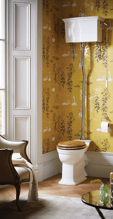 In french rococo style the Blenheim high level wc