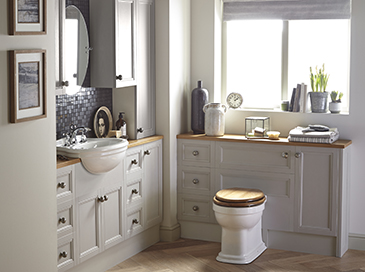 Caversham fitted furniture by Heritage Bathrooms