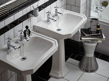 Granley Deco basins from Heritage Bathrooms