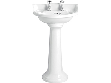 Dorchester Cloakroom Basin 2 taphole