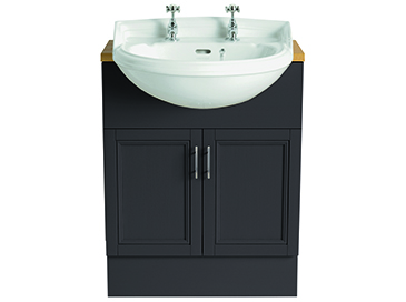 Dorchester Semi-Recessed Medium Basin 1 taphole