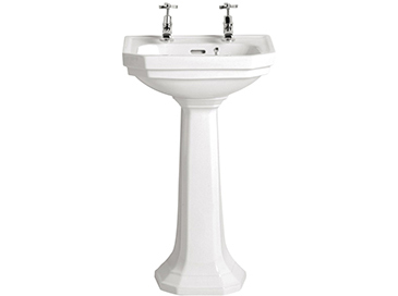 Granley Deco Cloakroom Basin 2 taphole