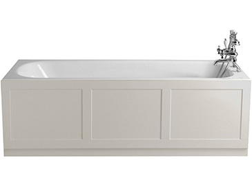 Grampian Bath With Tap Holes White