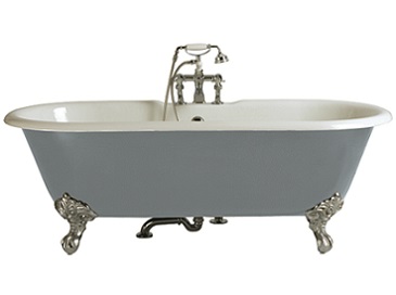 Buckingham Roll Top Cast Iron Bath With Tap Holes