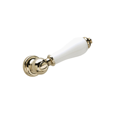 Traditional Cistern Lever Vintage Gold/white