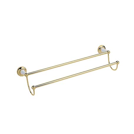 Clifton Double Towel Rail Vintage Gold