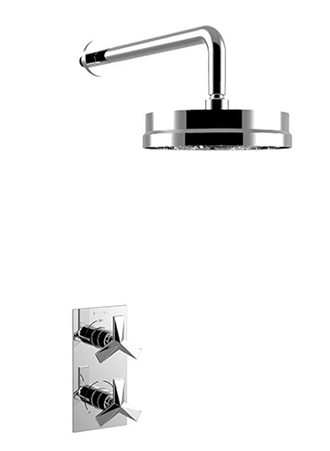 Hemsby Concealed Valve with Deluxe Fixed Head Chrome