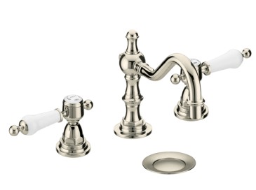 Glastonbury 3TH Swivel Spout Mixer Vintage Gold