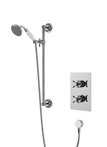 Dawlish Concealed Valve with Deluxe Flexible Kit Chrome