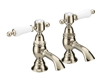 Glastonbury Basin Taps Vintage Gold
