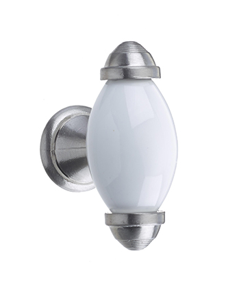 Classic Single Fixing Handle White/Nickel