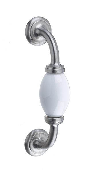 Classic Double Fixing Handle White/Nickel