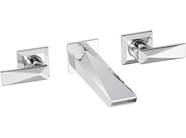 Hemsby 3 Hole Wall Mounted Basin Mixer Chrome