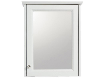 Caversham 1 door mirror wall cabinet White Ash