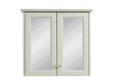 Caversham 2 door mirror wall cabinet Oyster