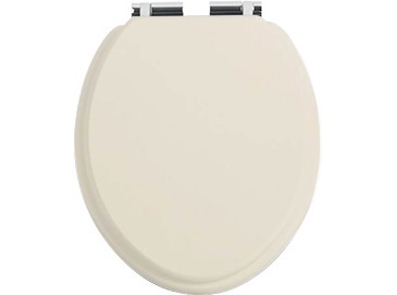 Toilet Seat Soft Close Chrome Hinge Oyster