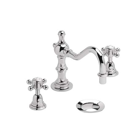 Hartlebury 3 Tap Hole Swivel Spout Mixer Chrome