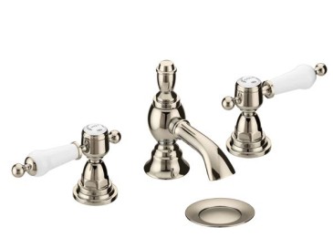 Glastonbury 3TH Basin Mixer Vintage Gold