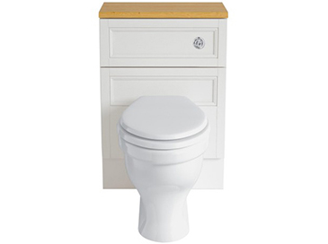 Caversham 560mm WC Unit White Ash