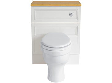 Caversham 640mm WC Unit White Ash