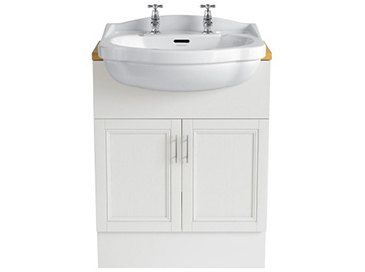 Caversham 640mm Vanity Unit White Ash