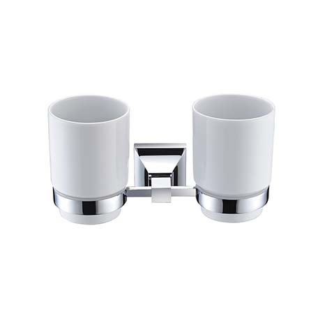 Chancery Double Tumbler & Holder Chrome