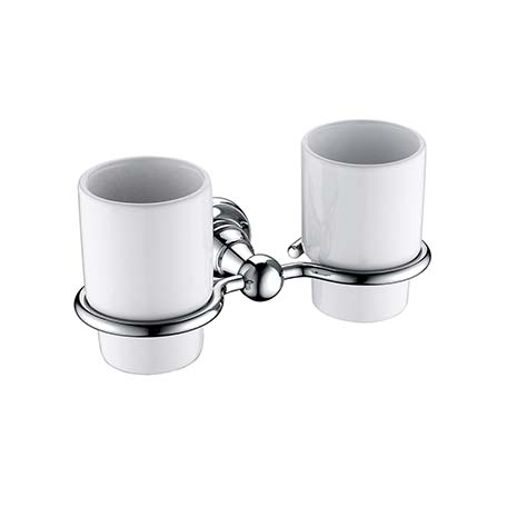 Holborn Double Tumbler & Holder Chrome