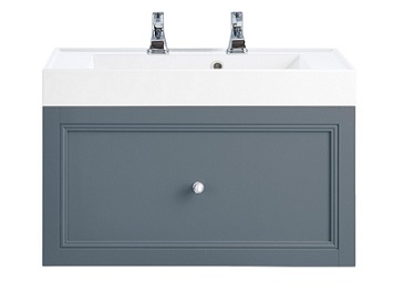 Caversham WH Vanity Unit 1 Drawer Graphite
