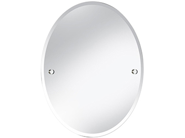Harlesden Oval 610x500mm Mirror Chrome
