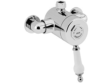 Glastonbury Exposed Shower Valve with Top Outlet Connection Chrome