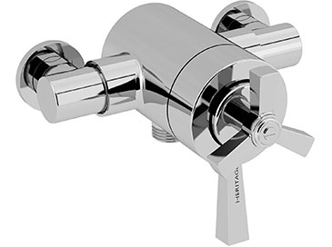 Gracechurch Exposed Shower Valve with Bottom Outlet Connection Chrome