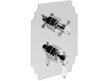 Glastonbury Recessed Shower Valve with Integral Two Outlet Diverter Chrome