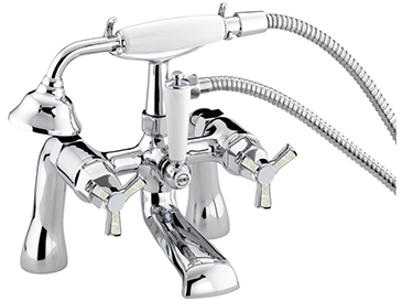 Gracechurch Bath Shower Mixer Chrome & Mother of Pearl