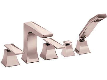 Hemsby 5 Taphole Bath Shower Mixer Rose Gold