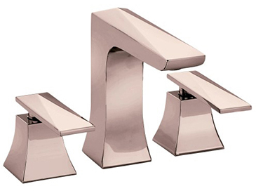 Hemsby 3 Taphole Basin Mixer Rose Gold
