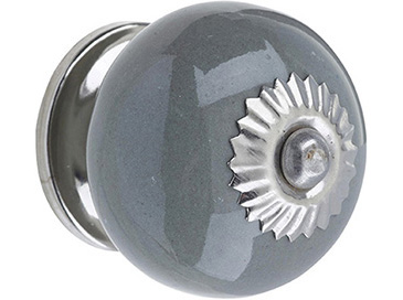 Ceramic Door Knob Grey