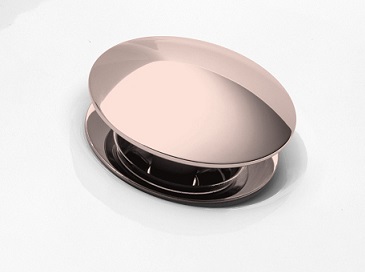 Push Button Bath Waste Rose Gold
