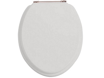 Toilet Seat Rose Gold Hinge Dove Grey