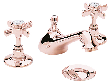 Dawlish 3TH Basin Mixer Rose Gold