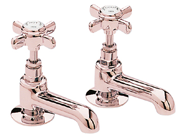 Dawlish Basin Taps Rose Gold