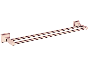 Chancery Double Towel Rail Rose Gold