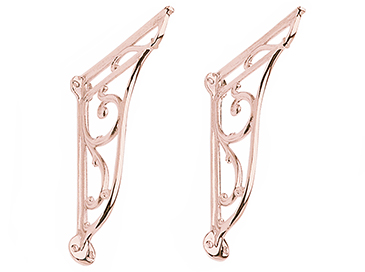 Ornate Brackets Chrome Rose Gold