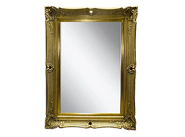 Upminster Mirror 120 cm x 91cm Amber Gold